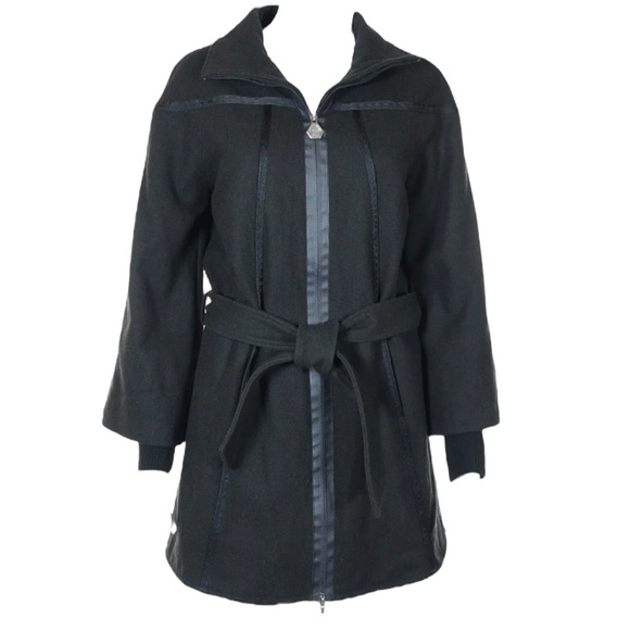 Rudolf Dassler Jackets & Blazers - RUDOLF DASSLER Schuhfabrik by Puma Wool Zip Front Coat Jacket sz L